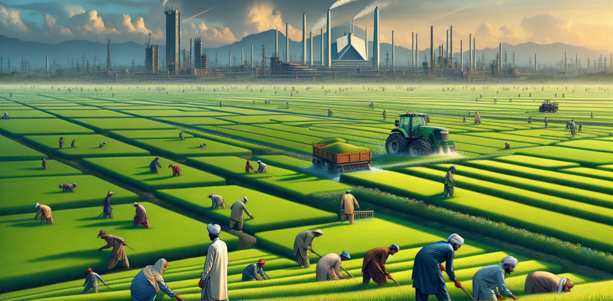 alt_text: "Target: Penanaman padi di Pakistan mencapai 3,39 juta hektare."