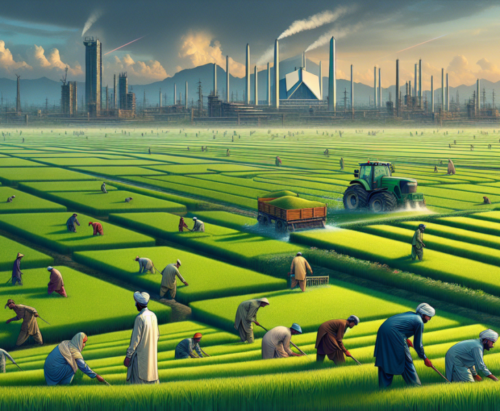 alt_text: "Target: Penanaman padi di Pakistan mencapai 3,39 juta hektare."