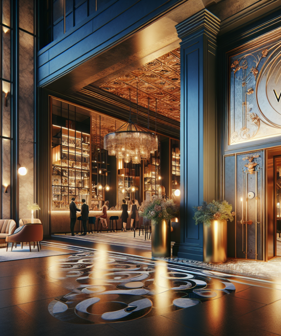 alt_text: Interior elegan Verse Kitchen dan layanan pembersihan karang gigi ala hotel.