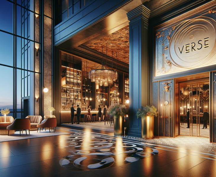 alt_text: Interior elegan Verse Kitchen dan layanan pembersihan karang gigi ala hotel.