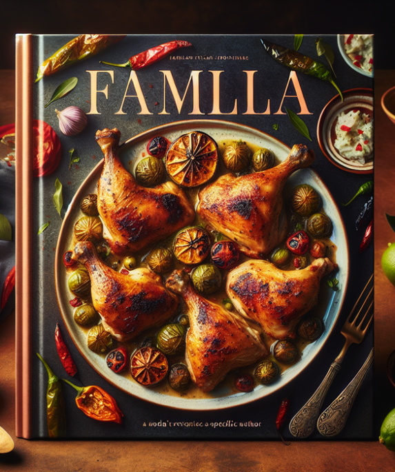 alt_text: Ayam panggang dengan bumbu Italia dan Meksiko, disajikan dengan tomatillo segar.