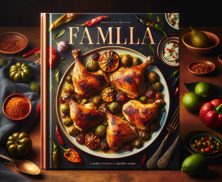 alt_text: Ayam panggang dengan bumbu Italia dan Meksiko, disajikan dengan tomatillo segar.