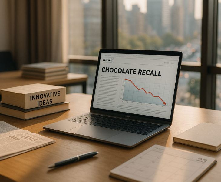 "alt_text": "Gelombang recall produk cokelat memicu pembelajaran penting bagi keamanan pangan."