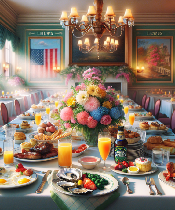alt_text: Brunch Hari Ibu dengan permainan dan kejutan di Lewes.