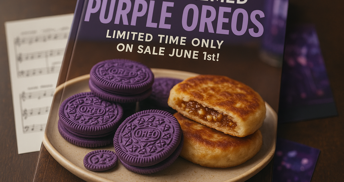 alt_text: Kemasan Oreo edisi BTS dengan logo khas, menghadirkan kolaborasi unik yang menarik perhatian.