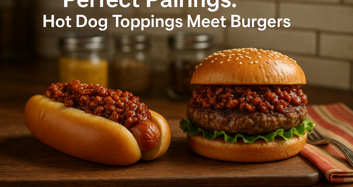 alt_text: Hot dog dengan topping unik yang memperkaya cita rasa mirip burger, menggoda selera.