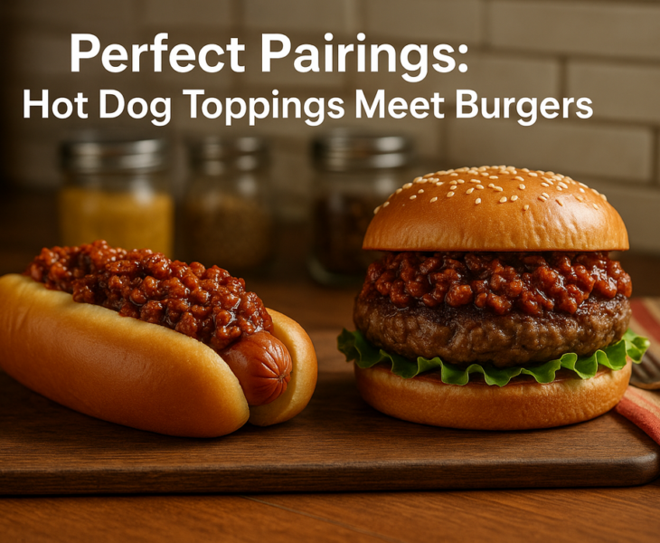 alt_text: Hot dog dengan topping unik yang memperkaya cita rasa mirip burger, menggoda selera.