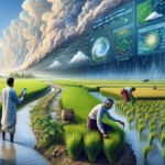 alt_text: Petani Bangladesh memanen padi, simbol kemajuan pertanian di era Global Rice News.