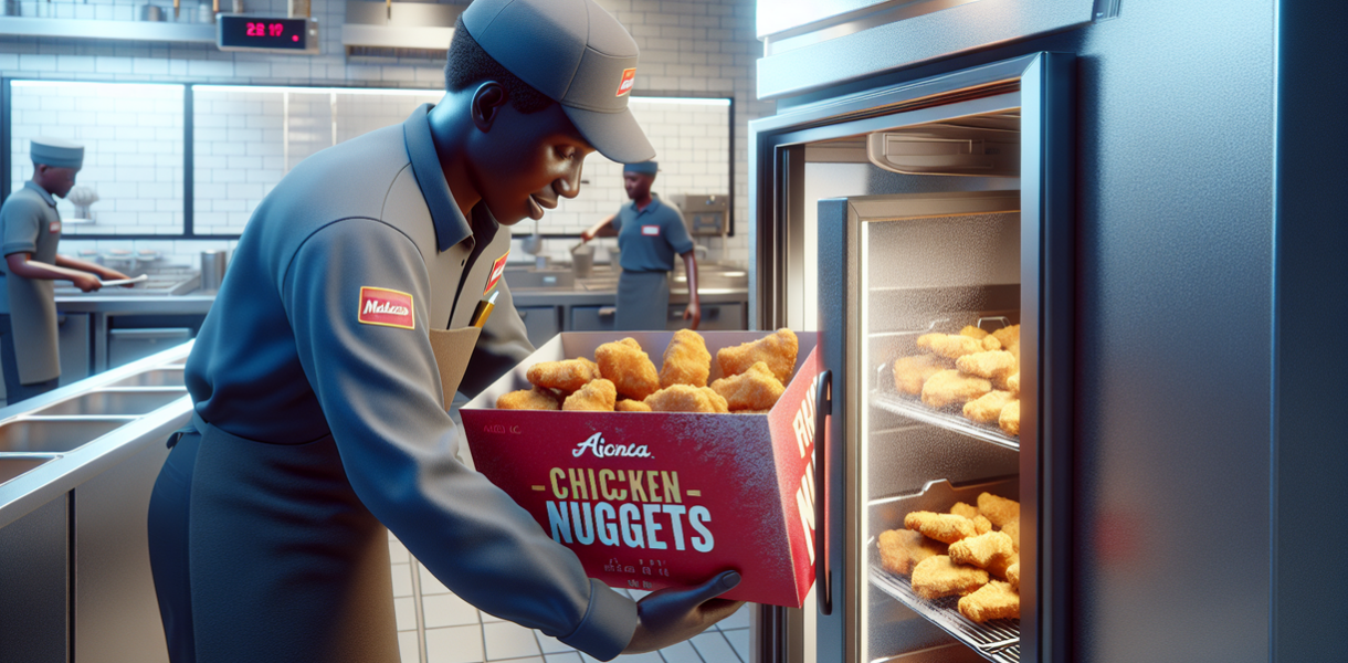 alt_text: McNuggets beku dijadikan inspirasi fashion unik di era makanan cepat saji.