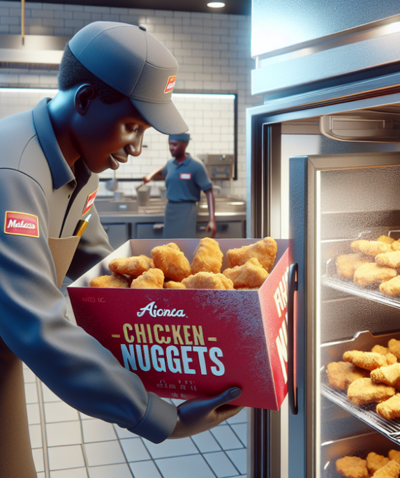 alt_text: McNuggets beku dijadikan inspirasi fashion unik di era makanan cepat saji.