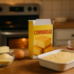 alt_text: "Tips membuat cornbread instan terasa seperti buatan sendiri dengan bahan tambahan."