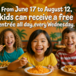 alt_text: Promo menarik Kids Eat Free sebagai inspirasi strategi jualan online.