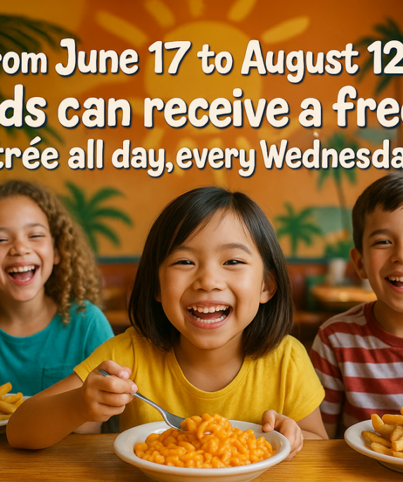 alt_text: Promo menarik Kids Eat Free sebagai inspirasi strategi jualan online.