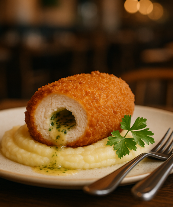 alt_text: Chicken Kiev dihidangkan, memori masa lalu, berinovasi dalam kampanye pemasaran modern.