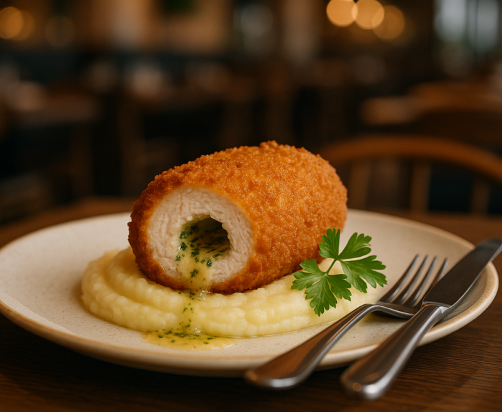 alt_text: Chicken Kiev dihidangkan, memori masa lalu, berinovasi dalam kampanye pemasaran modern.