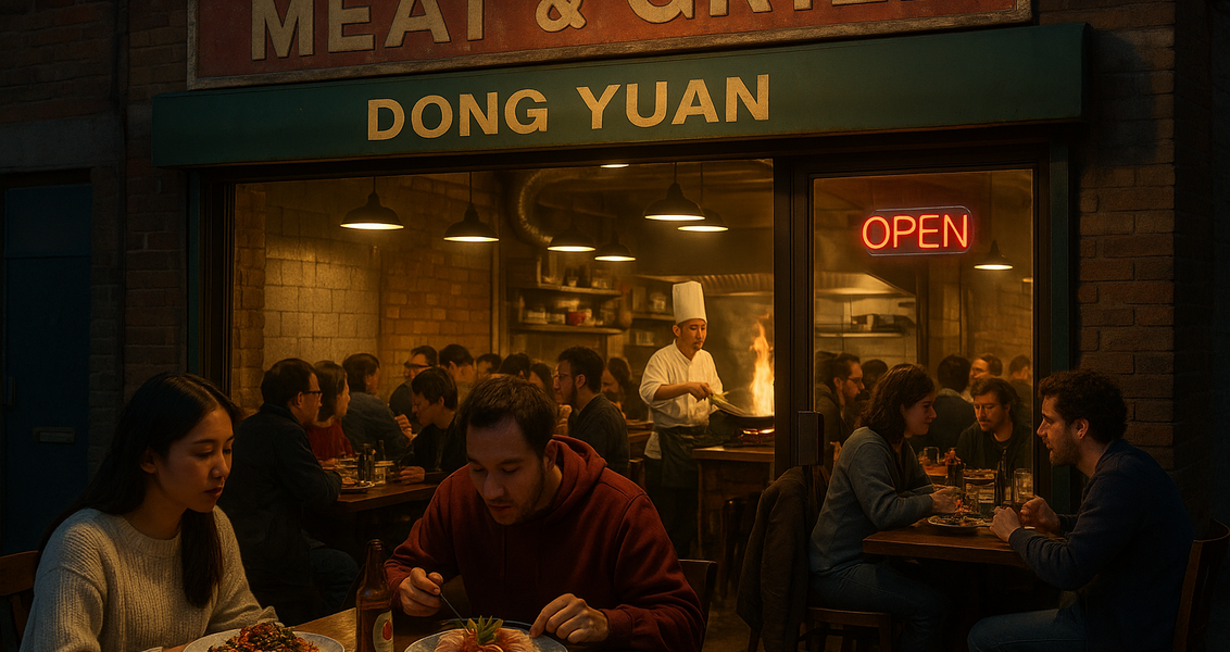 alt_text: Restoran Dong Yuan menyajikan Hunan Cuisine autentik di jantung kota London.