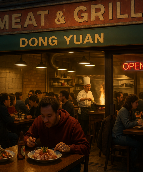 alt_text: Restoran Dong Yuan menyajikan Hunan Cuisine autentik di jantung kota London.