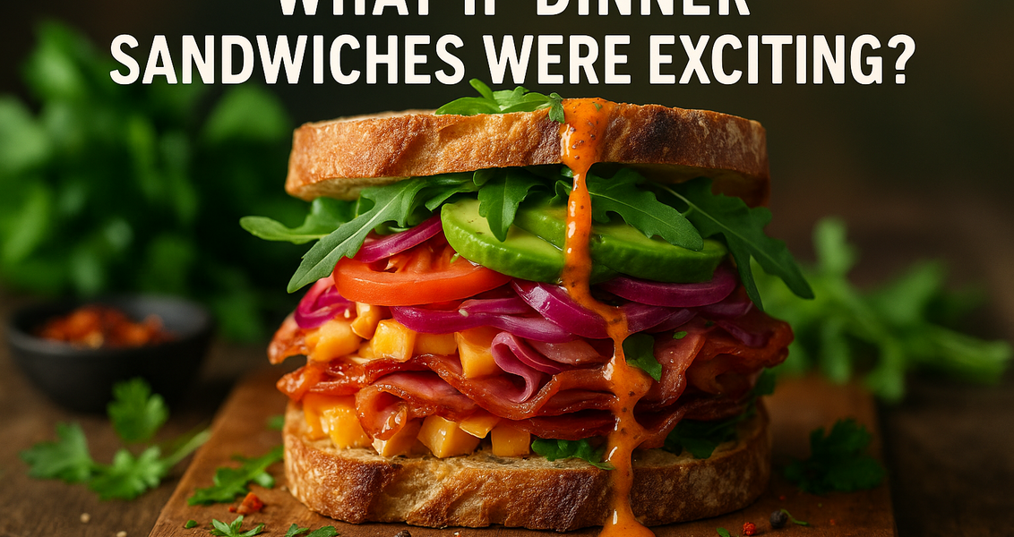 alt_text: Sandwich segar dengan isian sayuran dan daging, disajikan untuk musim panas.