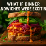alt_text: Sandwich segar dengan isian sayuran dan daging, disajikan untuk musim panas.