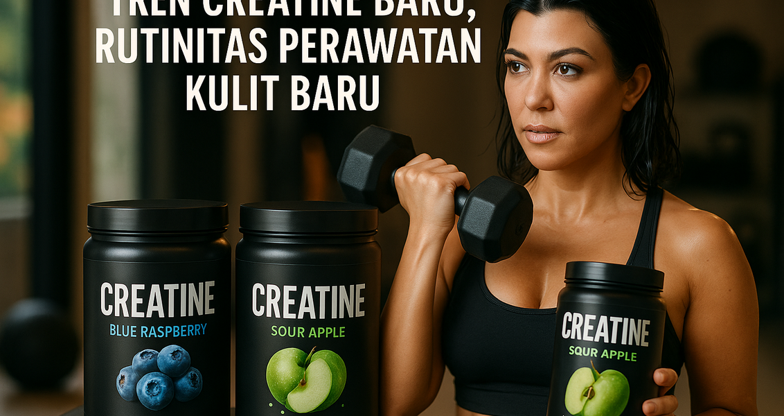 alt_text: "Tren creatine kini merambah rutinitas perawatan kulit, kombinasi kesehatan dan kecantikan."