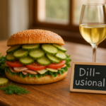 alt_text: Acar dan wine di atas meja untuk uji rasa unik.