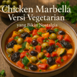 alt_text: Chicken Marbella versi vegetarian dengan plum, zaitun, dan rempah, menggugah rasa nostalgia.