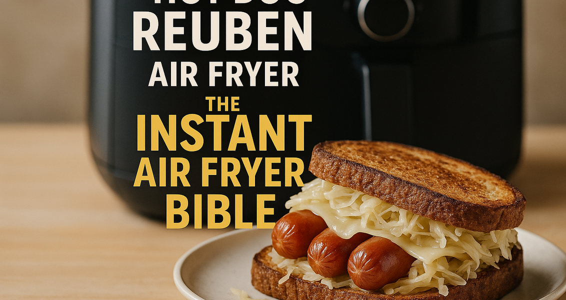 alt_text: Hot Dog Reuben di dalam air fryer, siap disajikan ala Chatbot Dapur.