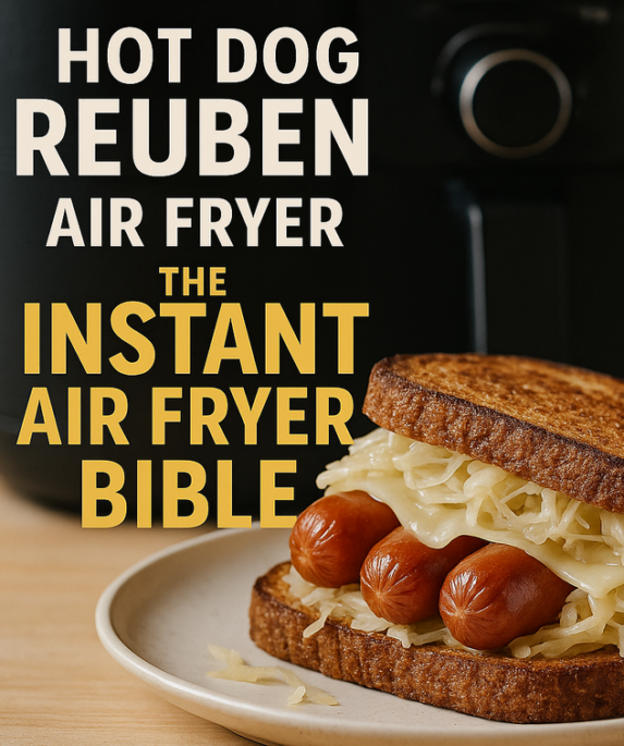alt_text: Hot Dog Reuben di dalam air fryer, siap disajikan ala Chatbot Dapur.