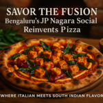 alt_text: Daftar restoran terbaik di JP Nagar yang menyajikan Pizza Rasa Selatan.