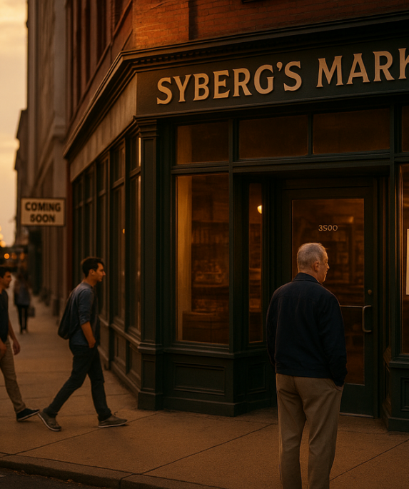 alt_text: Syberg’s Market tutup, warga mengenang masa lalu dengan kenangan makanan dan minuman mereka.