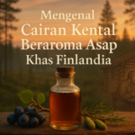 Rahasia nikmat cairan tumbuhan Finlandia, dengan aroma asap tar yang khas dan memikat.