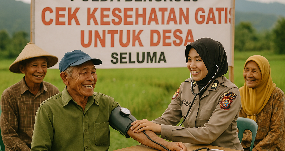 CKG Polda Bengkulu: Edukasi kesehatan untuk desa.
