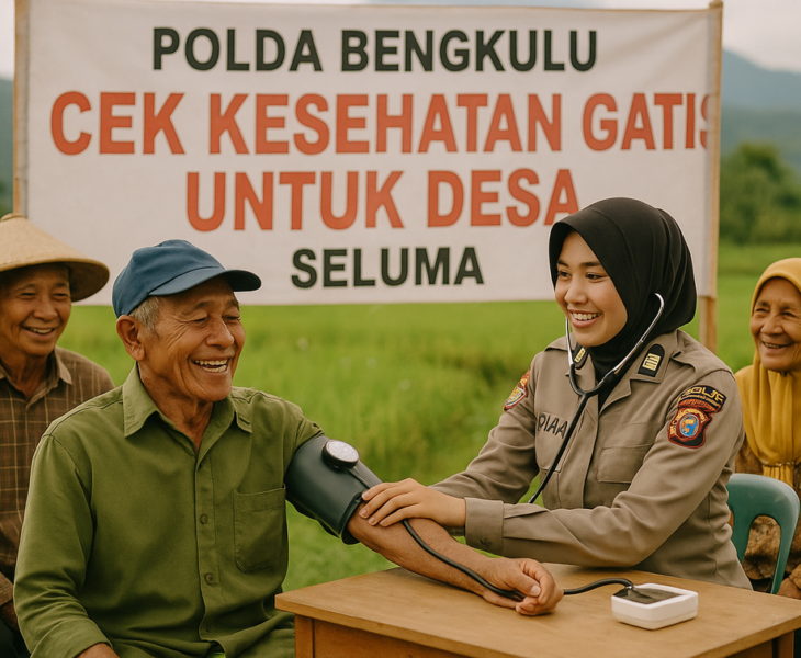 CKG Polda Bengkulu: Edukasi kesehatan untuk desa.