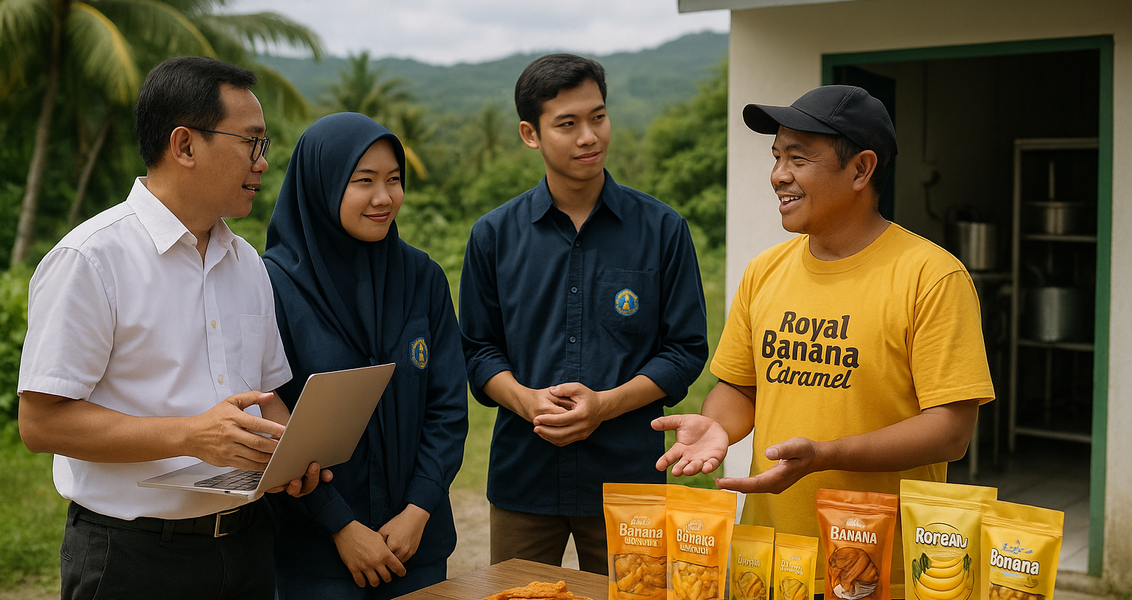 Royal Banana Caramel: Camilan kekinian dengan cita rasa daerah yang lezat.