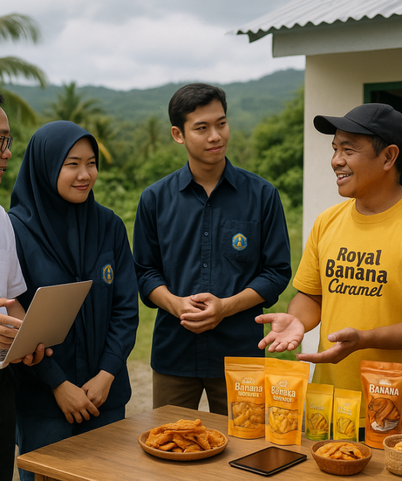 Royal Banana Caramel: Camilan kekinian dengan cita rasa daerah yang lezat.