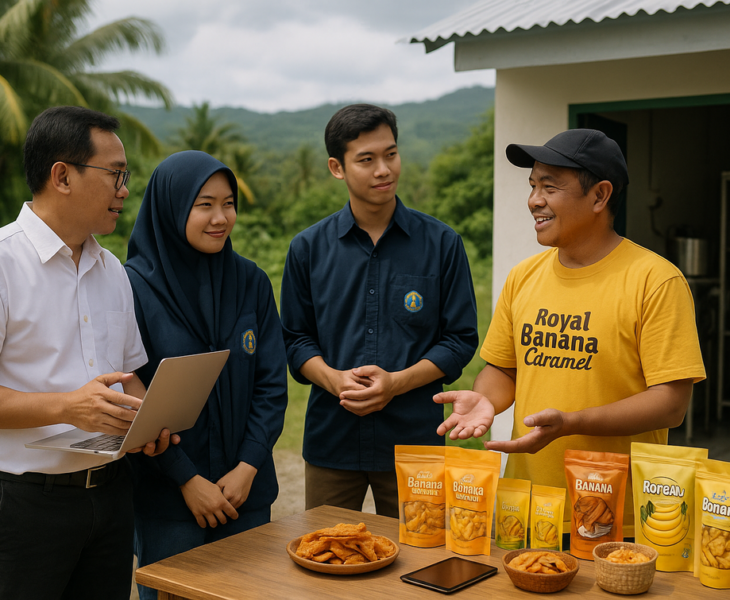 Royal Banana Caramel: Camilan kekinian dengan cita rasa daerah yang lezat.
