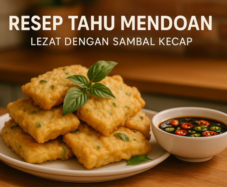 "Tahu mendoan rumahan: gurih, renyah, dan nikmat dengan bumbu rahasia."