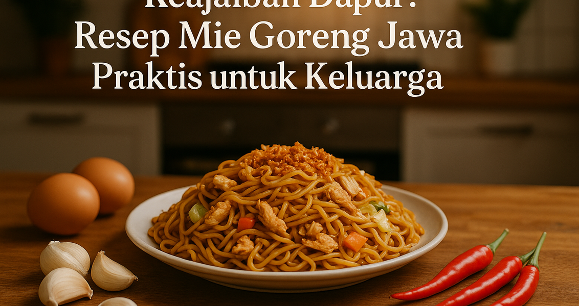 Mie Goreng Jawa rumahan: kombinasi gurih dan manis, bikin nagih di setiap gigitan!