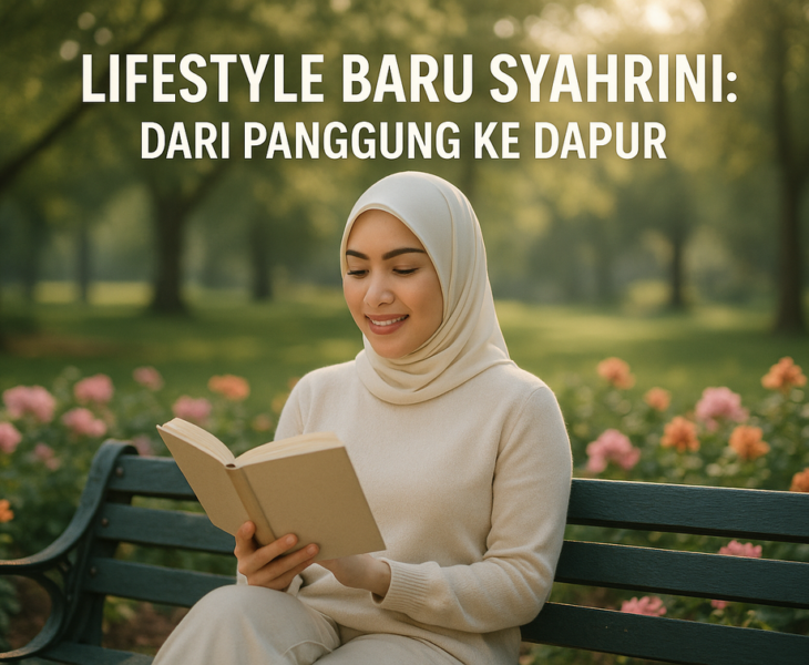 Syahrini meninggalkan panggung, kini menikmati kehidupan baru sebagai koki di dapur.